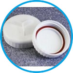 Sealing cap assemblies with silicone seal Nalgene™, PP