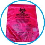 Benchtop holder and biohazard bags set