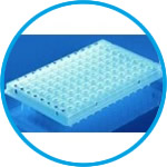 96-well PCR plates, PP, semi-skirted, with elevated well rim