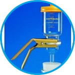 Glass vacuum filter holders, glass frit
