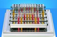 Test tube rack for shaking trays, stainless steel