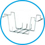 Utensil and test sieve holder for Sonorex ultrasonic baths