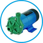 Horizontal centrifugal pumps, magnetically coupled