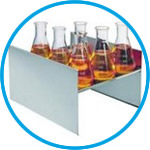 Shelving for unstirred water baths