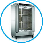 Cooled incubators with compressor cooling ICP