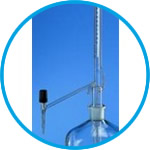 Automatic burettes, Pellet pattern, boro 3.3, class B, without intermediate stopcock