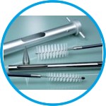 Zone sampler, accessory cleaning brush, PVC/stainless steel