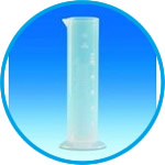 Graduated cylinders, PP, class B, low form, raised scale