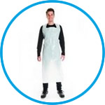 Working and Chemical Protective Apron LDPE, lightly embossed