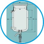 Flat ground flange reaction vessels, jacketed