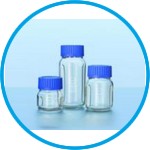 Baffled Wide-mouth bottles, GLS 80®, DURAN®, with screw cap