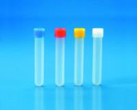 Disposable Test Tubes with screw caps, PP/PE