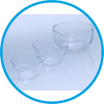 Evaporating basins, quartz glass