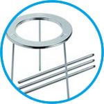 Tripod stands, stainless steel