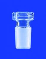 Hollow stoppers, hexagonal plate, borosilicate glass 3.3