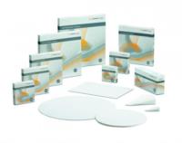 Technical filter papers, sheets, smooth