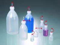 Narrow neck bottles, with dropping closure, LDPE