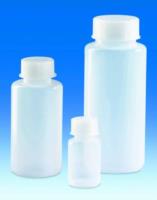 Wide-mouth bottles, LDPE, with screw cap, PP