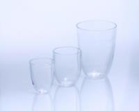 Crucibles, quartz glass, tall form