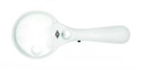 Handheld magnifier with illumination, LED