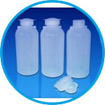 Narrow-mouth bottles, PE, graduated
