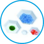 LLG-Hexagonal weighing boats, PS, antistatic