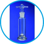 Gas washing bottles, Borosilcate glass 3.3
