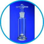 Gas washing bottles, Borosilcate glass 3.3