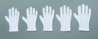 Cotton smooth glove, white