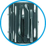 Chemist's large instrument set, 9-piece