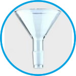 Powder funnels with NS-cone, borosilicate glass 3.3