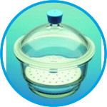 Desiccators, borosilicate glass 3.3, with plastic knob