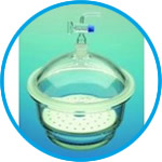 Vacuum-Desiccators, borosilicate glass 3.3 with tubes and stopcock 24/29