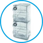 LLG-Vacuum desiccator cabinets, polycarbonate, square form, 