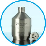 Stainless Steel Bottle, with cap, GL 45, without UN approval