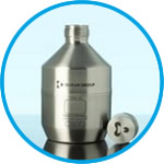 Stainless steel bottle, GL 45, without UN approval, without cap
