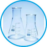 Flasks, wide neck, Pyrex®