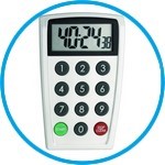 Digital countdown timer and stopwatch, direct numeric time setting