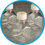 Media Bottles Nalgene™, PETG, square, with septum seal, Silicone / PTFE
