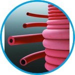Vacuum tubing, rubber (NR)