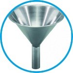 Special funnel for powder, 18/10 stainless steel