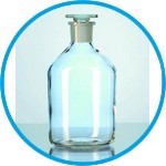Narrow-mouth reagent bottles, soda-lime glass