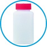 Wide-mouth bottles, square, PE