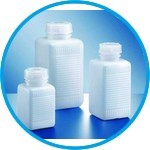 Wide-mouth square bottles, series 310, HDPE