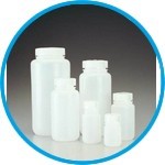 Wide-Mouth Bottles Nalgene™, HDPE with screw cap, PP