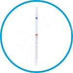 Graduated pipettes for tissue culture, clear glass, amber stain graduation