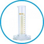 Measuring cylinders, DURAN®, low form, class B, amber stain graduation