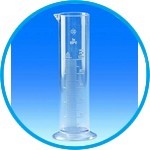 Measuring cylinders, SAN, low form, class B, moulded graduations