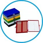 Microscope slide boxes