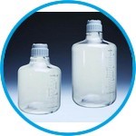 Narrow neck aspirator bottle Nalgene™, clear, PC with screw cap, PP